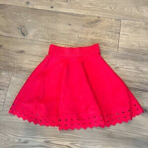 Maje Red Skirt Size 3